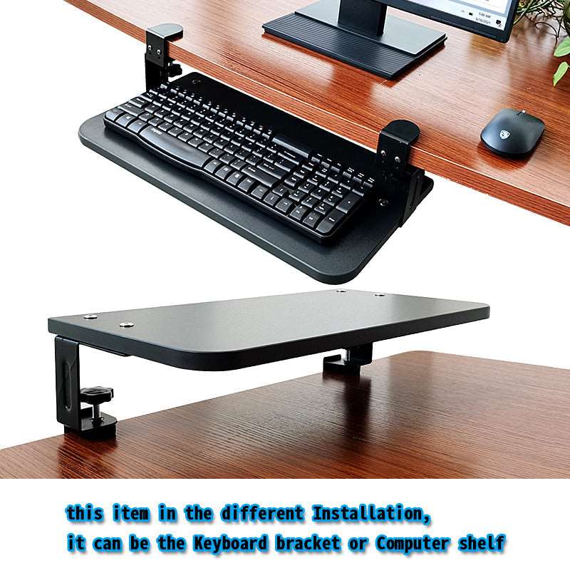 Keyboard Tray Table or Monitor Desk Stand Clamp on Design in Two modes