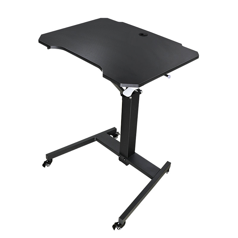 Mobile Standing Game Desk Height Adjustable Pneumatic Adjustable, Workstation, Study Desk Black